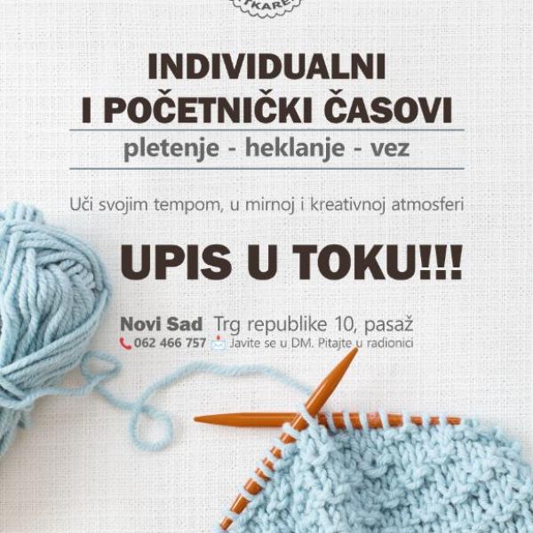 Časovi pletenja,  heklanja, veza