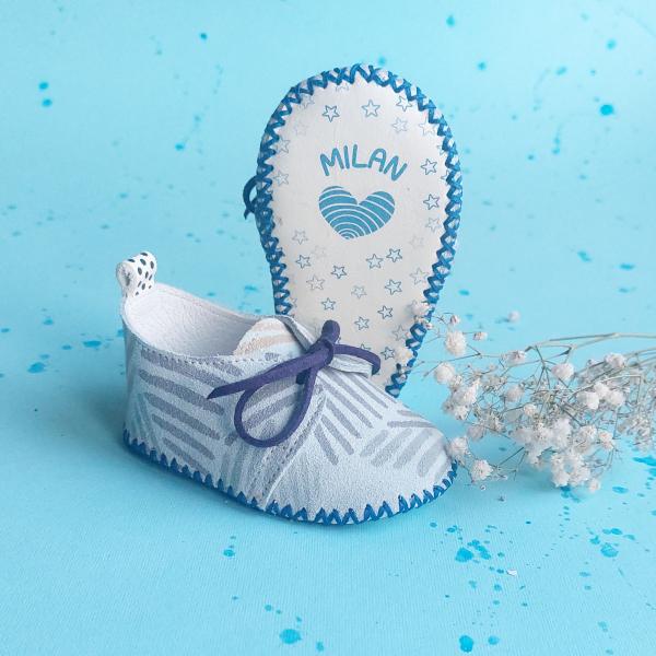 Kožne bebi nehodajuće cipelice za dečake C5