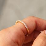 Prsten sa cirkonima - Zlato